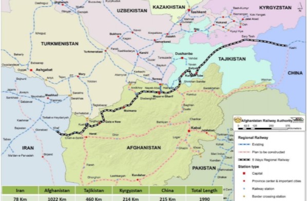 Afghan-Iran Map 600