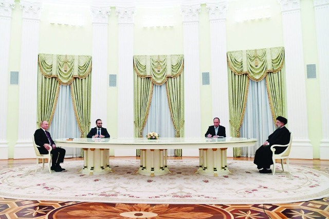Raisi and Putin meeting