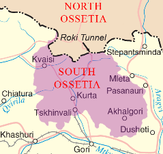 South Ossetia overview map